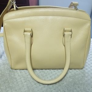 Vintage Coach Madison Sutton Yellow Leather Satche